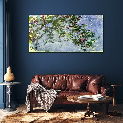 Tablou sticla Les Roses Claude Monet