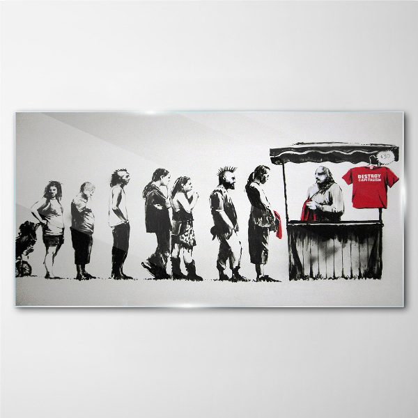 Tablou sticla Festivalul Banksy