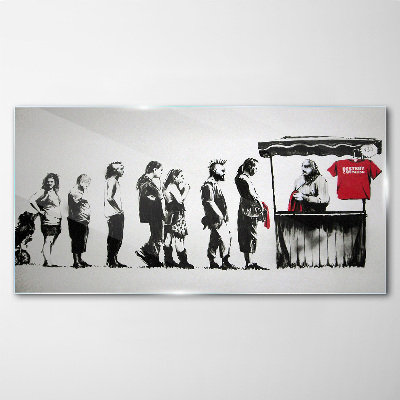Tablou sticla Festivalul Banksy
