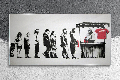 Tablou sticla Festivalul Banksy