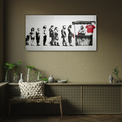 Tablou sticla Festivalul Banksy