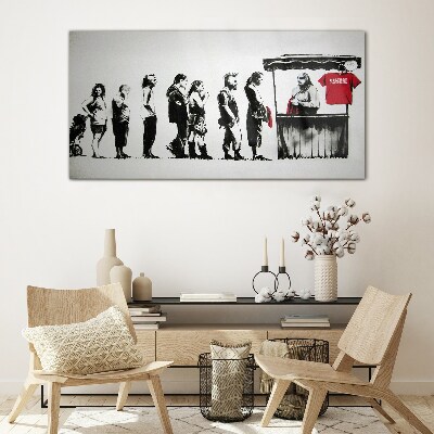 Tablou sticla Festivalul Banksy
