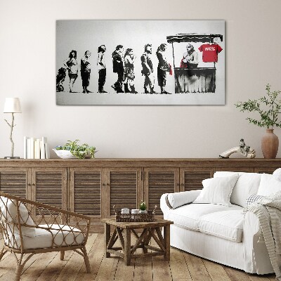 Tablou sticla Festivalul Banksy