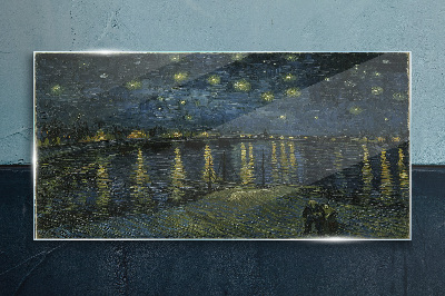 Tablou sticla Night Night Van Gogh