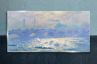 Tablou sticla Waterloo Bridge Monet