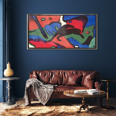 Tablou sticla Blue Rider Vasily Kandinsky