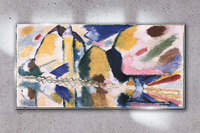 Tablou sticla Peisaj abstract în culorile naturii