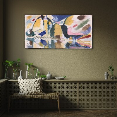 Tablou sticla Peisaj abstract în culorile naturii