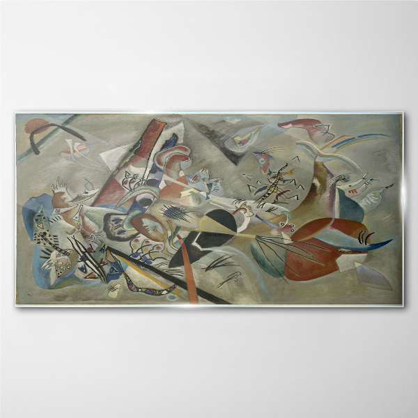 Tablou sticla Peisaj abstract de culori