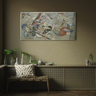 Tablou sticla Peisaj abstract de culori