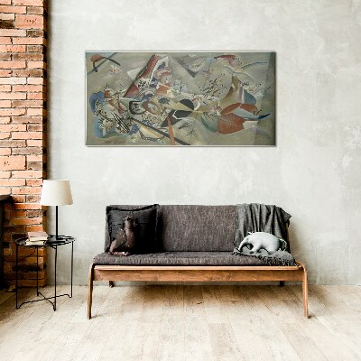 Tablou sticla Peisaj abstract de culori