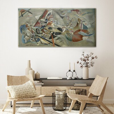 Tablou sticla Peisaj abstract de culori