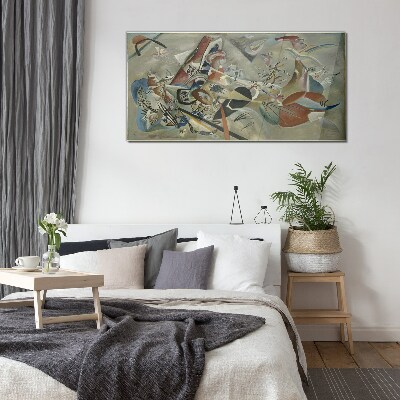 Tablou sticla Peisaj abstract de culori