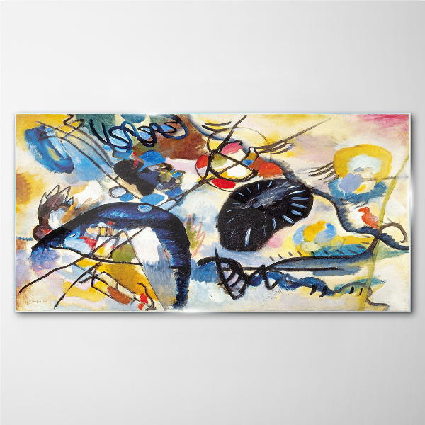 Tablou sticla Peisaj abstract de culori