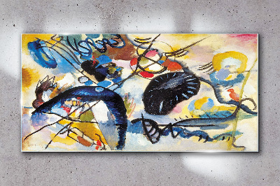 Tablou sticla Peisaj abstract de culori
