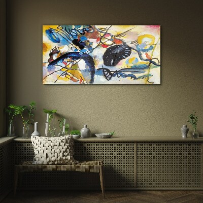 Tablou sticla Peisaj abstract de culori