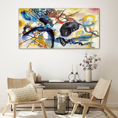 Tablou sticla Peisaj abstract de culori