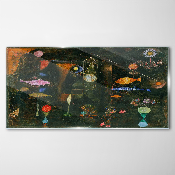 Tablou sticla Fish Magic Paul Klee