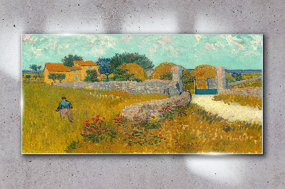 Tablou sticla Crab pe spatele lui Van Gogh