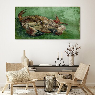 Tablou sticla Crab întins pe spate