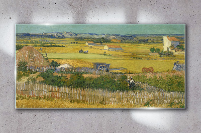 Tablou sticla De Rose Boomgaard Van Gogh
