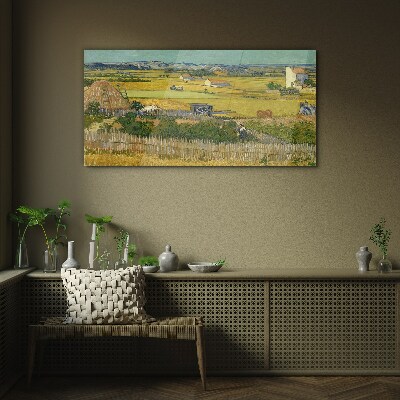 Tablou sticla De Rose Boomgaard Van Gogh
