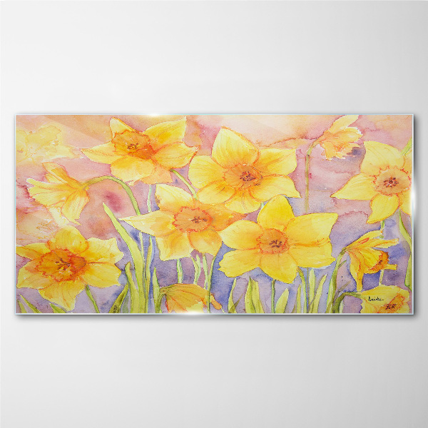 Tablou sticla Dansul florilor narciselor