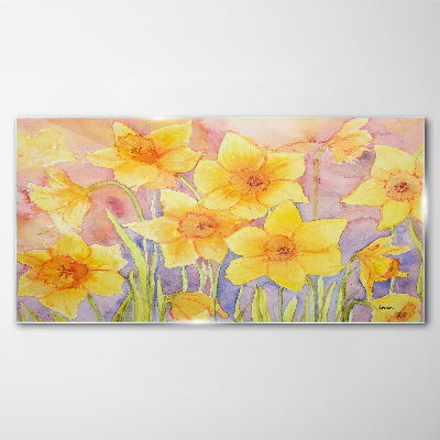 Tablou sticla Dansul florilor narciselor