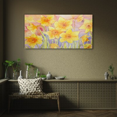 Tablou sticla Dansul florilor narciselor