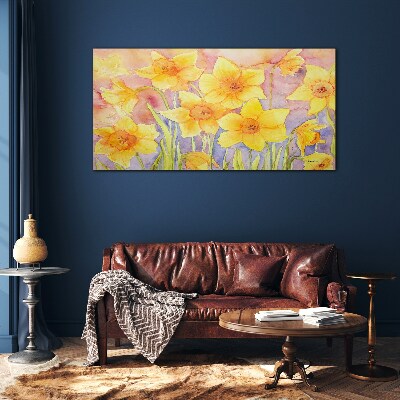 Tablou sticla Dansul florilor narciselor