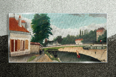 Tablou pe sticla Un mal râu liniştit