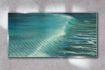 Tablou de sticla Valuri de mare