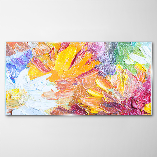 Tablou sticla Buchet de flori colorat