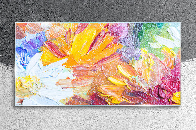 Tablou sticla Buchet de flori colorat