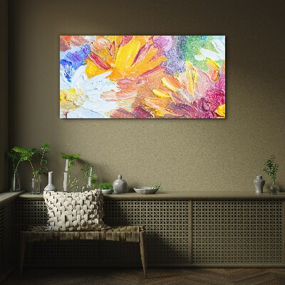 Tablou sticla Buchet de flori colorat
