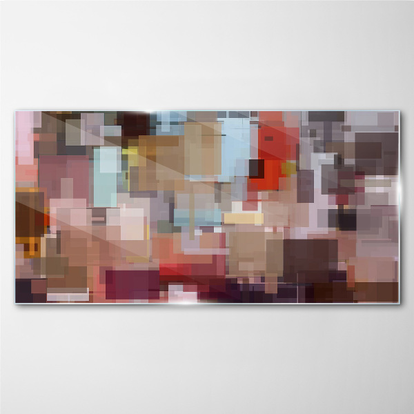 Tablou sticla Mozaic abstract de culori
