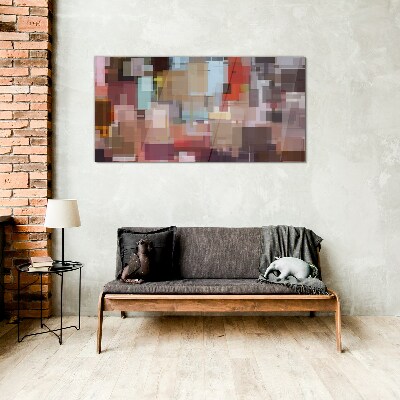 Tablou sticla Mozaic abstract de culori