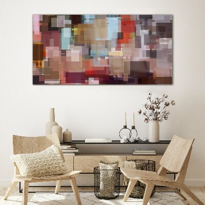Tablou sticla Mozaic abstract de culori