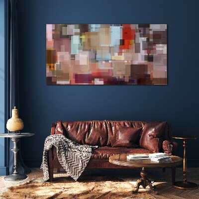 Tablou sticla Mozaic abstract de culori