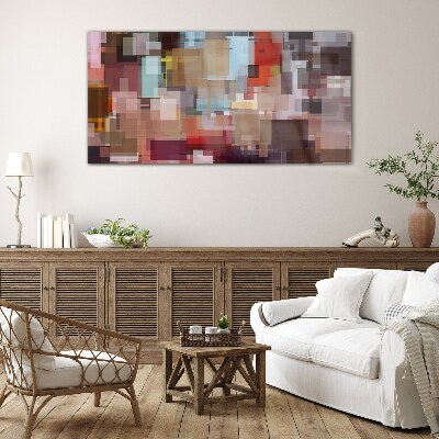 Tablou sticla Mozaic abstract de culori