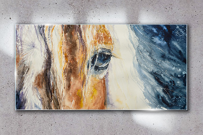 Tablou sticla Abstracție calul de animale