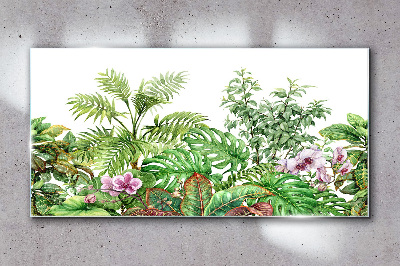 Tablou sticla Oaza tropicala de verdeata