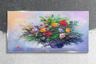 Tablou sticla Buchet de flori de primăvară