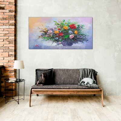 Tablou sticla Buchet de flori de primăvară