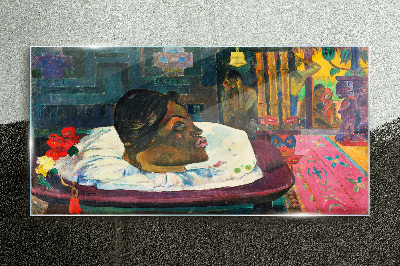 Tablou sticla Portret în culori pastelate