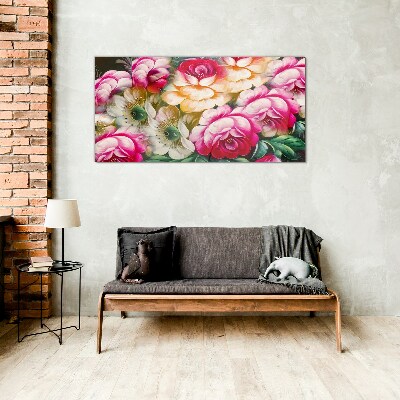 Tablou sticla Înflorirea florilor