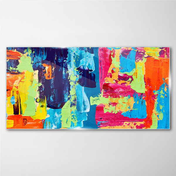 Tablou sticla Abstracție colorată pe sticlă