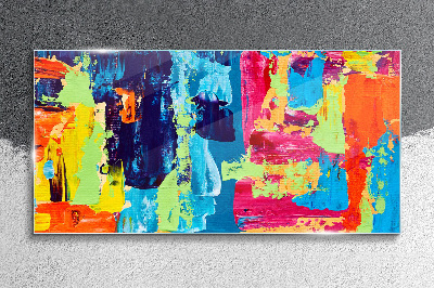 Tablou sticla Abstracție colorată pe sticlă