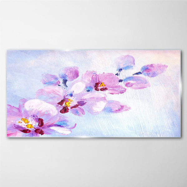 Tablou sticla Un vis floral in nuante pastelate