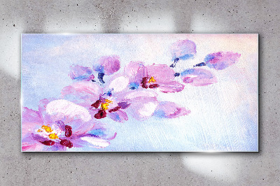 Tablou sticla Un vis floral in nuante pastelate